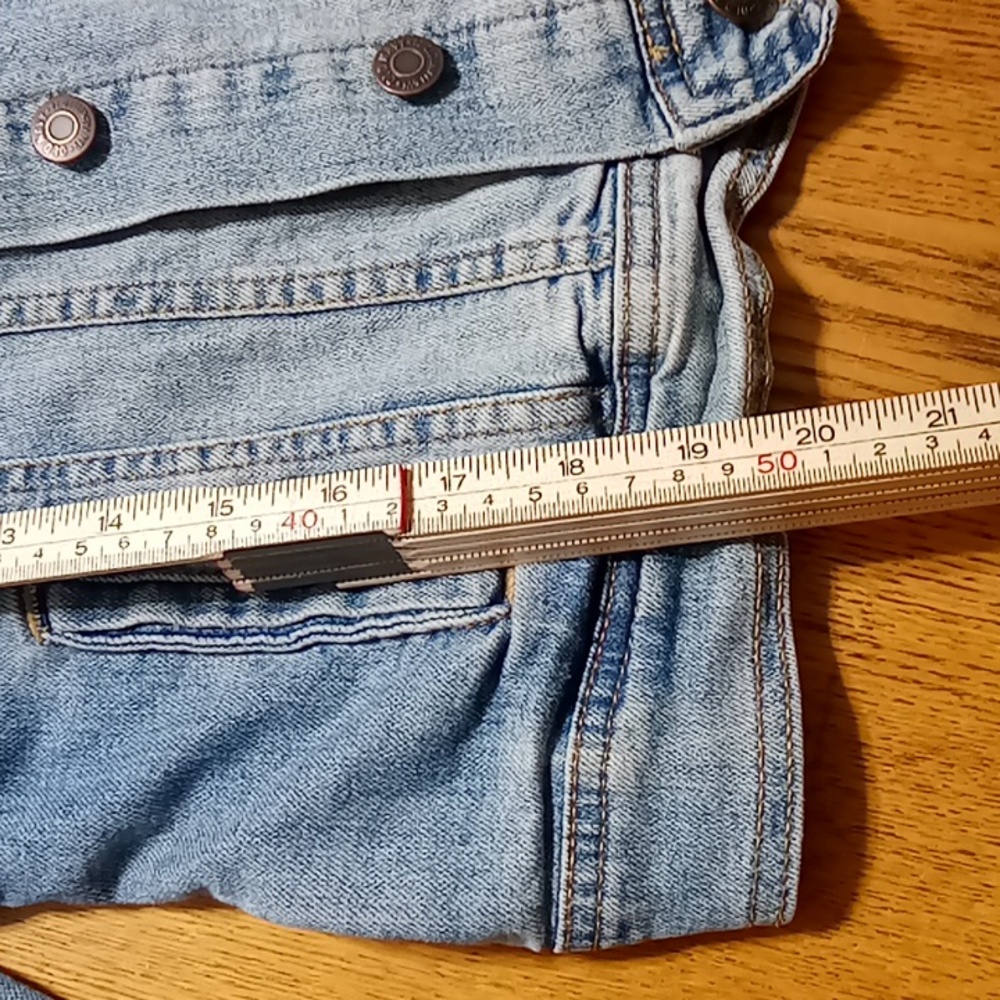 OLD NAVY Jeans Jacket Womens XS BLUE Denim Preowned Coat Winter Used Spring - Picture 4 of 9